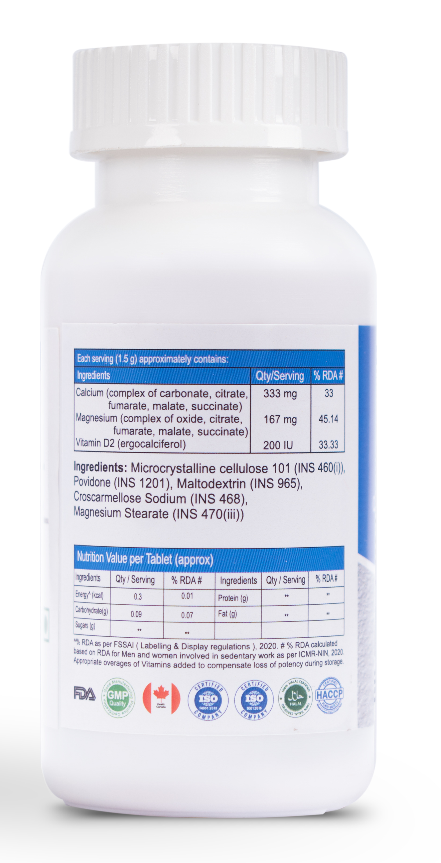 BoneFIT Calcium, Magnesium and Vitamin D2